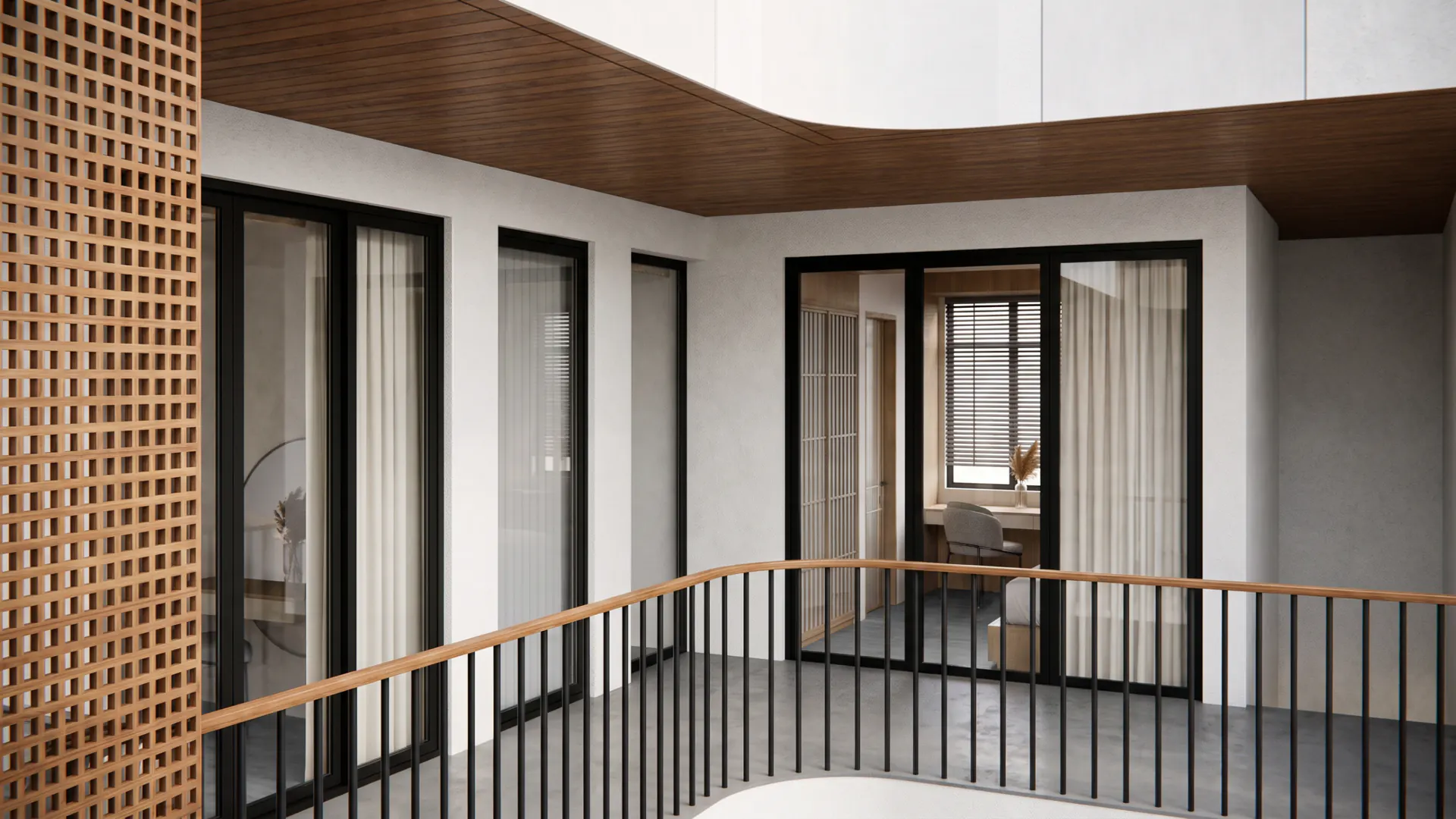 Landing looking through to the bedrooms